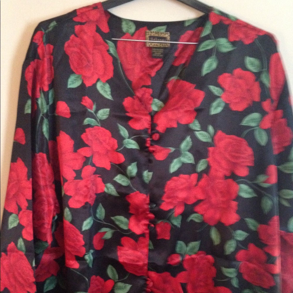 Knee Length Floral Robe